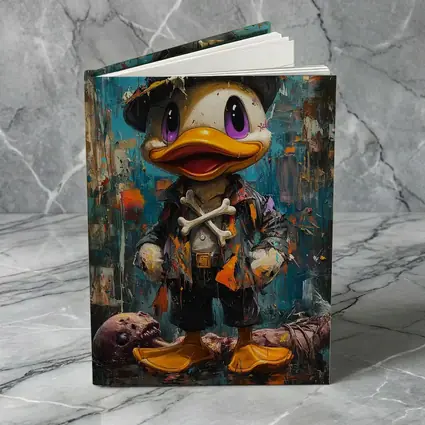 Dark Duck Graffiti Oil Painting Urban Art