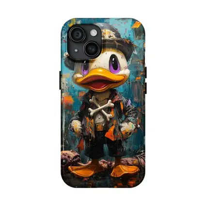 Dark Duck Graffiti Oil Painting Urban Art
