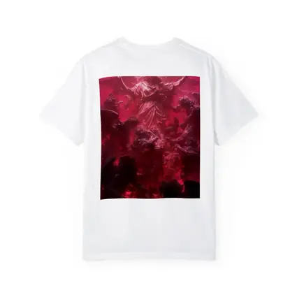 Angel Ascending Red Baroque Celestial Scene