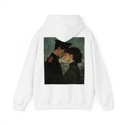 Soldier and Woman Romantic Moody Painting
