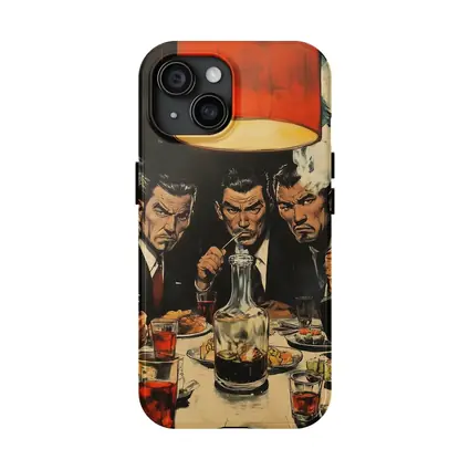 Yakuza Men Dining Sushi Bar Manga Art