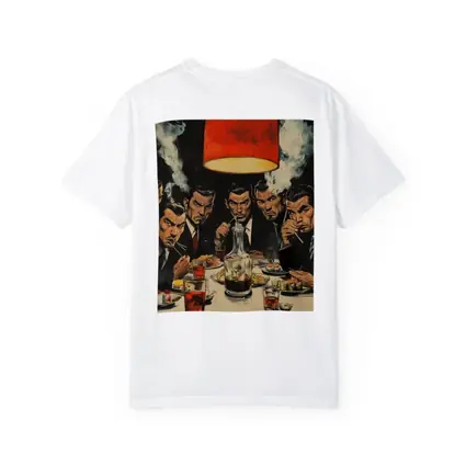 Yakuza Men Dining Sushi Bar Manga Art