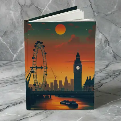 London Eye Big Ben Sunset City Skyline