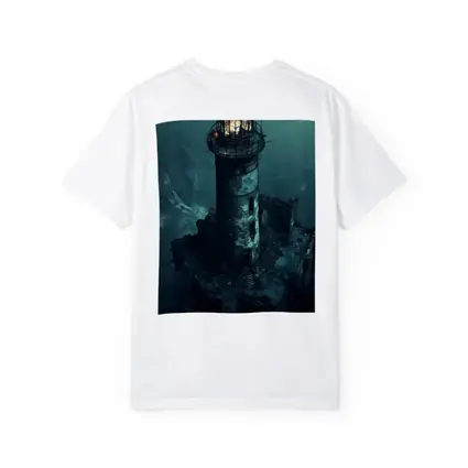 Ruined Lighthouse Dark Stormy Coastal Night