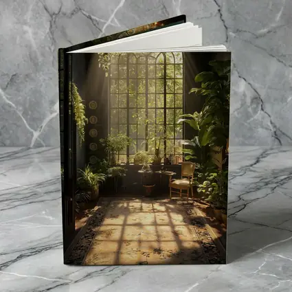 Sunlit Indoor Garden Arched Window Room