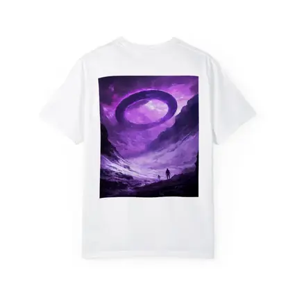 UFO Spaceship Over Alien Rocky Canyon