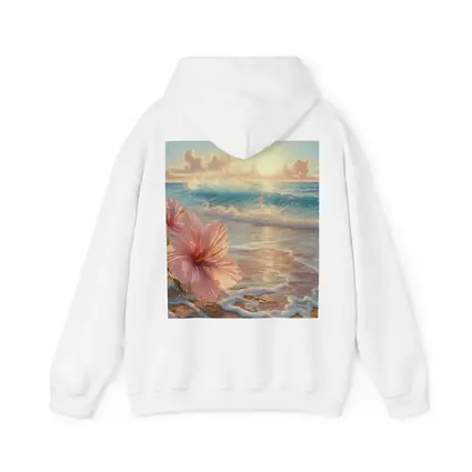 Pink Hibiscus Flower Tropical Beach Sunrise