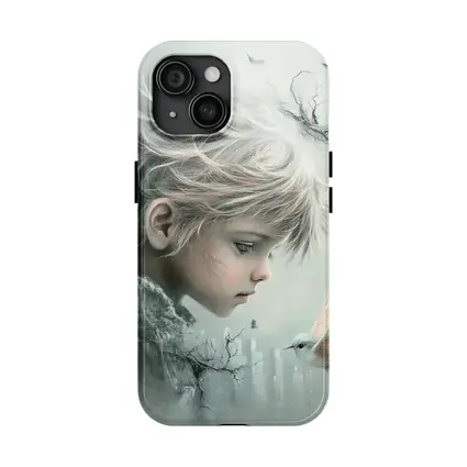 Dreamy Boy With White Bird Fantasy Art