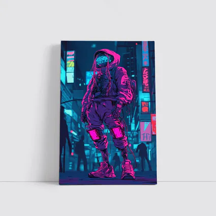 Cyberpunk Street Fighter Neon City Night