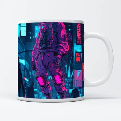 Cyberpunk Street Fighter Neon City Night