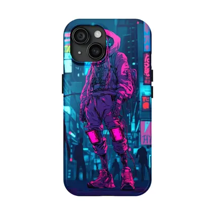 Cyberpunk Street Fighter Neon City Night