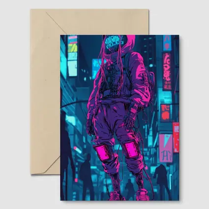 Cyberpunk Street Fighter Neon City Night