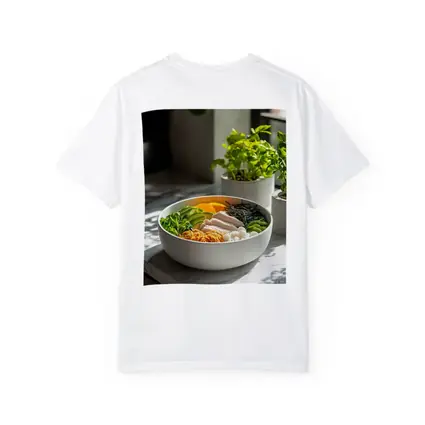 Asian Poke Bowl Sunny Kitchen Setting