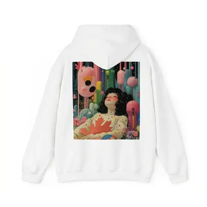 Dreaming Girl Surreal Colorful Fantasy World