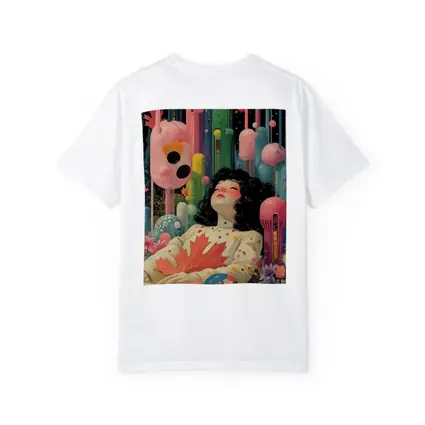 Dreaming Girl Surreal Colorful Fantasy World