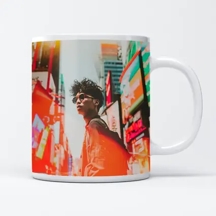 Young Man City Neon Streets Urban Style