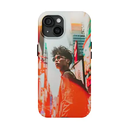 Young Man City Neon Streets Urban Style