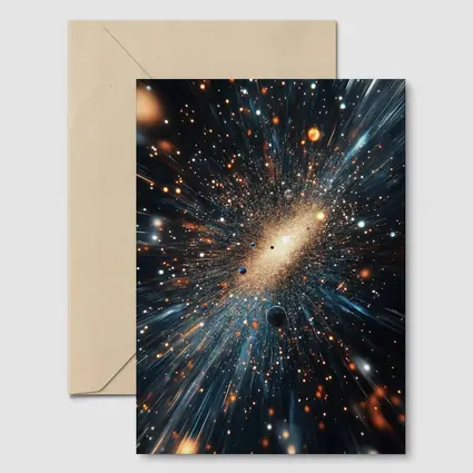 Deep Space Galaxy Explosion Stars Abstract Art