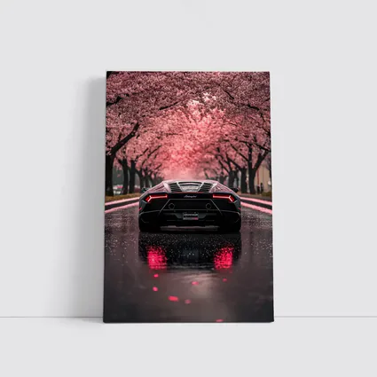 Lamborghini Huracan Black Cherry Blossom Street