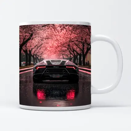 Lamborghini Huracan Black Cherry Blossom Street