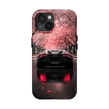 Lamborghini Huracan Black Cherry Blossom Street
