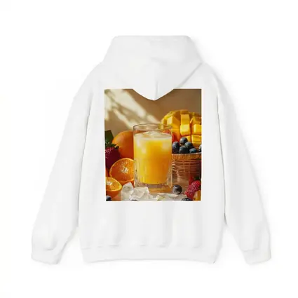 Fresh Orange Juice Glass With Summer Fruits