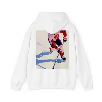 Canada Hockey Player Flat Art Style