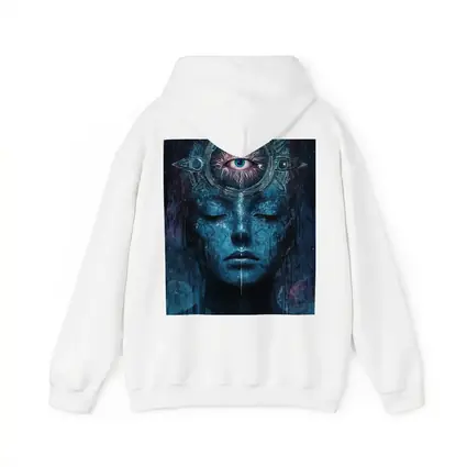 Third Eye Woman Blue Mystical Dark Art