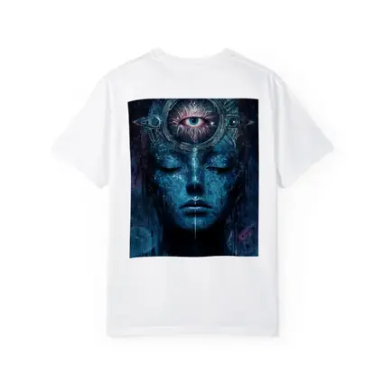 Third Eye Woman Blue Mystical Dark Art