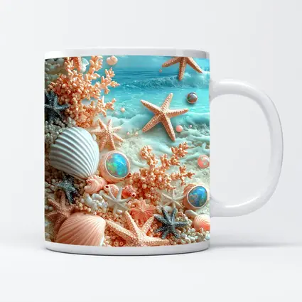 Starfish Shells Coral Pearl Tropical Beach