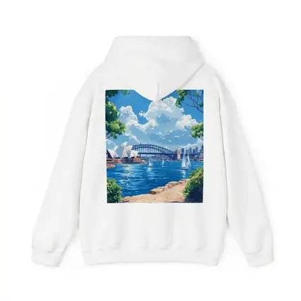 Sydney Opera House Harbour Bridge Illustration Art