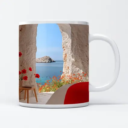 Cave Room Poppies Mediterranean Sea View