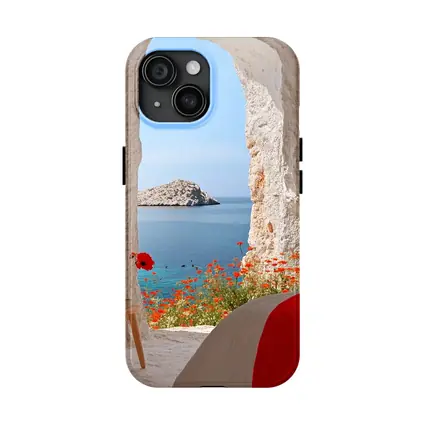 Cave Room Poppies Mediterranean Sea View