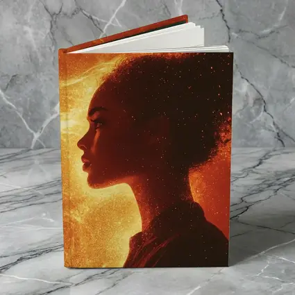 Woman Silhouette Fire Flames Glowing Background