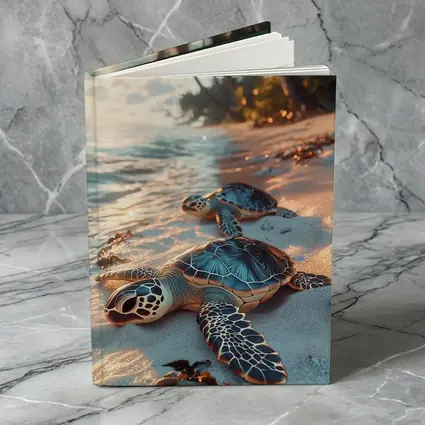 Sea Turtles Resting On Tropical Sandy Beach