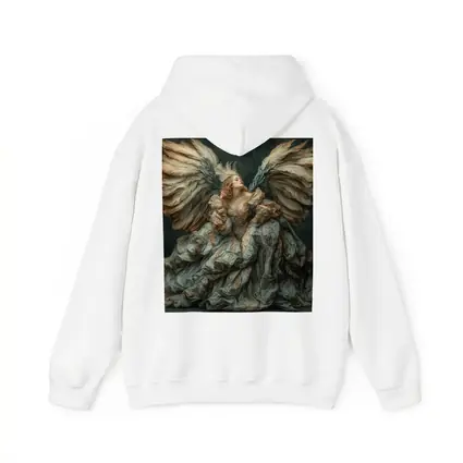Baroque Angel Woman Large Wings Fantasy Art