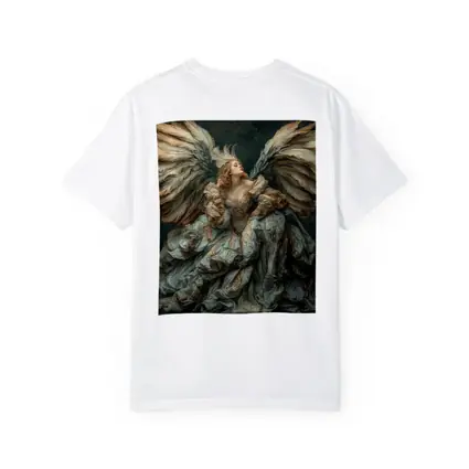 Baroque Angel Woman Large Wings Fantasy Art