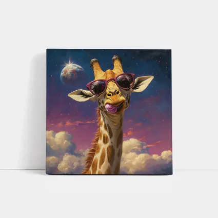 Cool Giraffe Sunglasses Space Sky Art