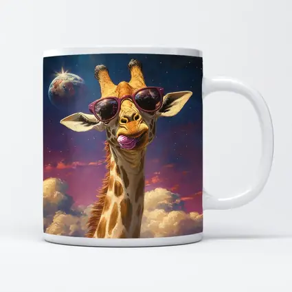 Cool Giraffe Sunglasses Space Sky Art