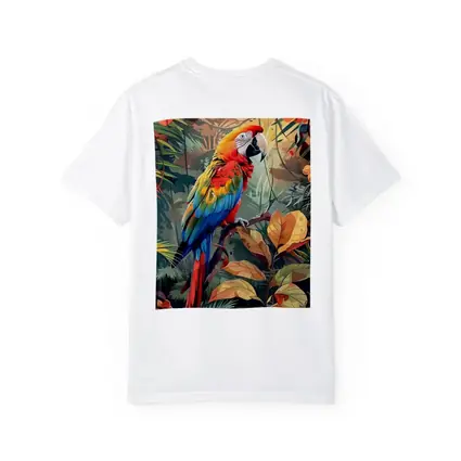 Scarlet Macaw Parrot Tropical Jungle Foliage