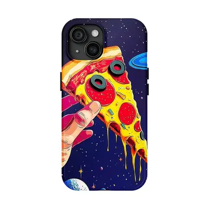 Pop Art Pizza Slice Colorful Space Galaxy