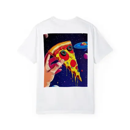 Pop Art Pizza Slice Colorful Space Galaxy