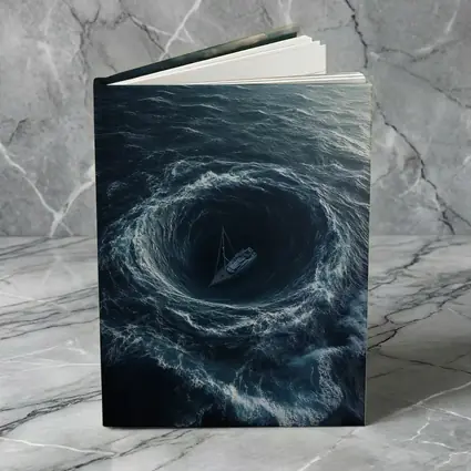 Sailboat Caught In Ocean Whirlpool Storm