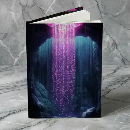 Neon Pink UFO Shower Cave Dark Fantasy