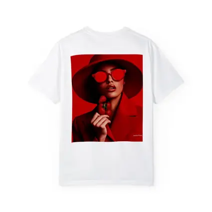 Red Fashion Woman Hat Sunglasses Strawberries
