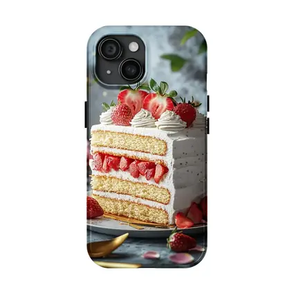 Strawberry Layer Cake White Cream Dessert