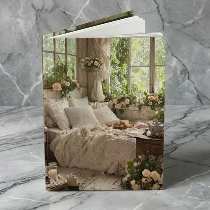 Cottagecore Bedroom Roses Lace Floral Interior