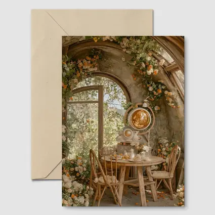 Floral Arch Cottage Garden Room Interior