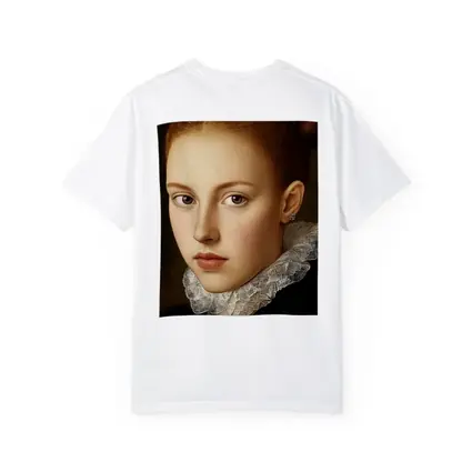 Renaissance Portrait Young Girl Lace Collar