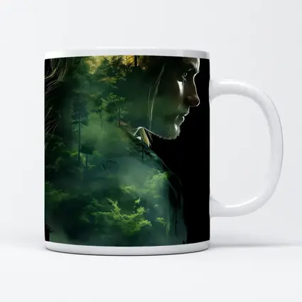 Woman Face Double Exposure Forest Nature
